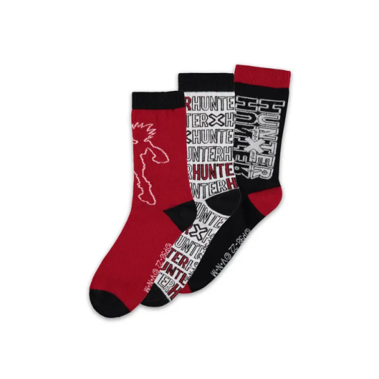 Difuzed Hunter x Hunter Crew Socks (3 Pack) Size 39-42 - Zeķes 3 pāri