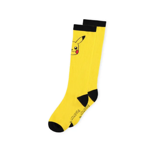 Difuzed Pokemon Pikachu Socks (1 Pack) Size 39-42 - Garās zeķes 1 pāris