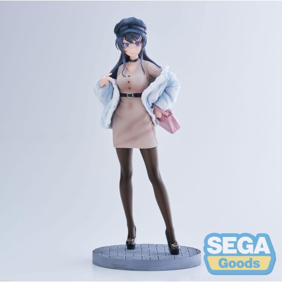 Sega Rascal Does Not Dream of a Bunny Girl Senpai Ver. Casual Clothes Luminasta Figure 21cm - Mai Sakurajima - Plastmasas figūriņa