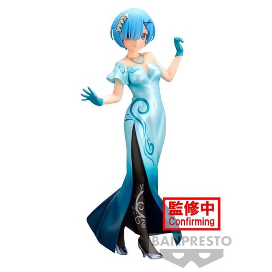 Banpresto Re:Zero Starting Life in Another World Glitter & Glamours Figure 23cm - Rem - Plastmasas figūriņa