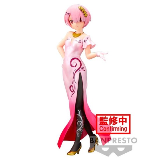 Banpresto Re:Zero Starting Life in Another World Glitter & Glamours Figure 23cm - Ram - Plastmasas figūriņa