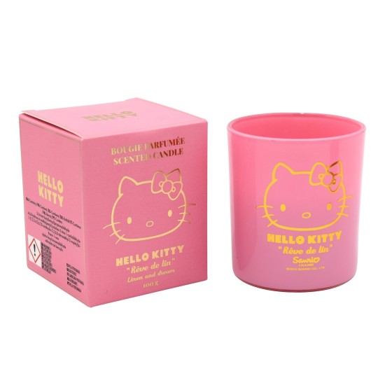 Take Care Hello Kitty Perfumed Scented Candle 100g - Rozā -  Svece