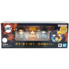 Tamashii Nations Demon Slayer Kimetsu no Yaiba Entertainmet District Figure 9cm - pack 3 figures - Пластмассовая фигурка