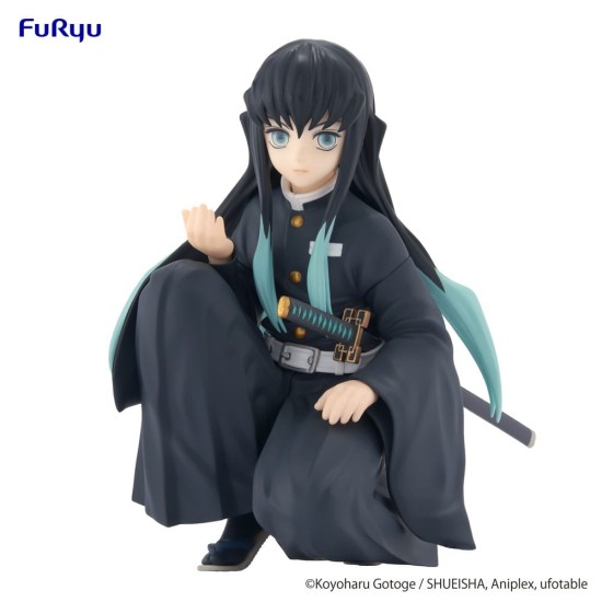 Furyu Demon Slayer Kimetsu no Yaiba Noodle Stopper Figure 9cm - Tokito Muichiro - Plastic figure