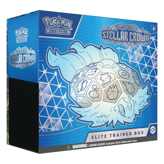 Pokemon Super Card Game TCG Trading Cards - Scarlet & Violet 7 Stellar Crown Elite Trainer Box EN - Kāršu spēle