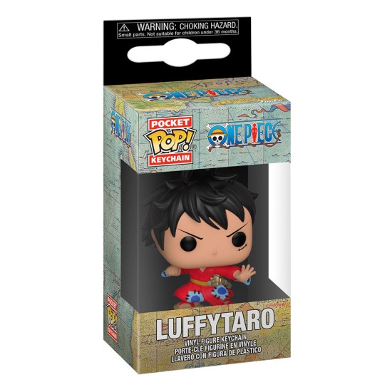 Funko Pocket POP! One Piece Keychain - Luffy in Kimono - Vinila atslēgu piekariņš