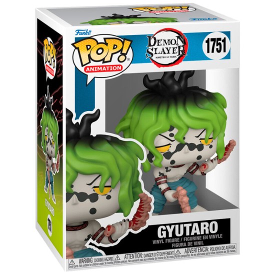 Funko POP! Demon Slayer Kimetsu no Yaiba Figure 9cm - Gyutaro (1751) - Vinila figūriņa