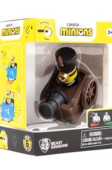 YuMe Toys Minions Zoom Hero Pullback Vehicles Figure - Cannon Car - Plastmasas figūriņa