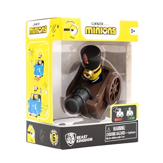 YuMe Toys Minions Zoom Hero Pullback Vehicles Figure - Cannon Car - Plastmasas figūriņa