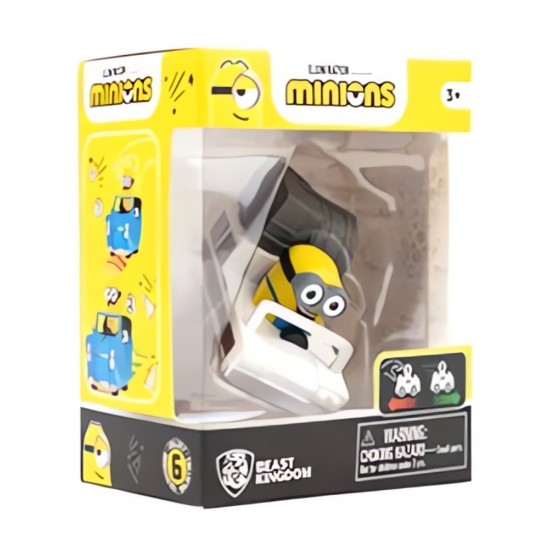 YuMe Toys Minions Zoom Hero Pullback Vehicles Figure - Travel Car - Plastmasas figūriņa