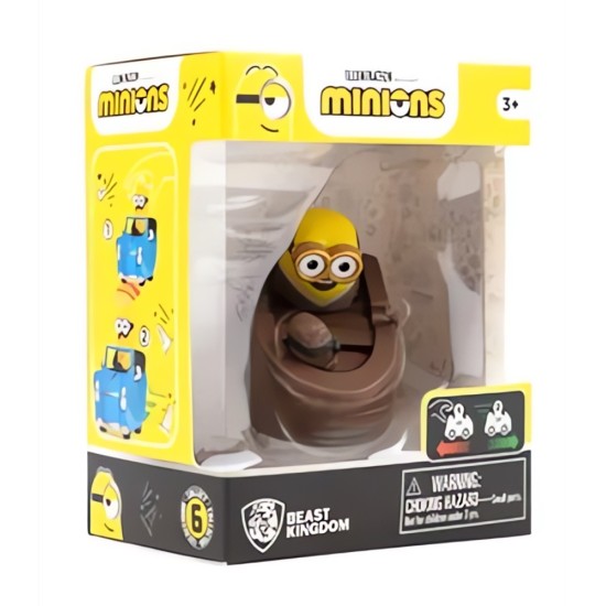 YuMe Toys Minions Zoom Hero Pullback Vehicles Figure - Canoe Car - Plastmasas figūriņa