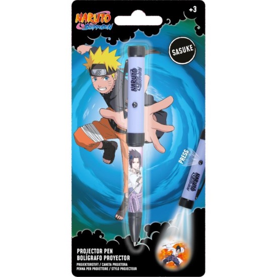 SD Toys Naruto Pen with Light Projector - Sasuke - Pildspalva gaismas projektoru