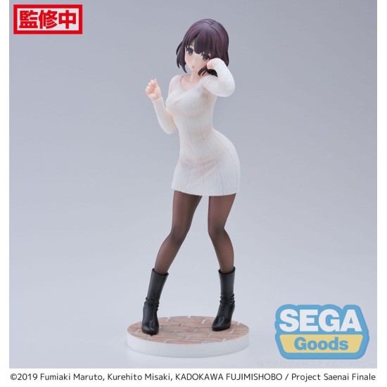 Sega Saekano: How to Raise a Boring Girlfriend Luminasta Ver.Sweater Figure 22cm - Megumi Kato - Plastmasas figūriņa