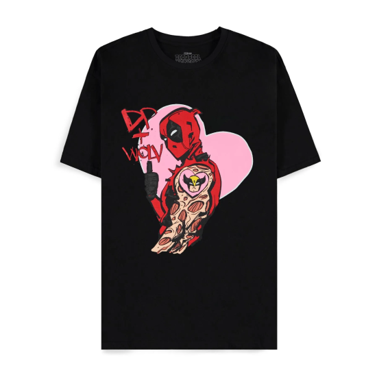 Difuzed Marvel Deadpool I Heart You Short Sleeved T-shirt - S izmērs - Vīriešu kokvilnas T-krekls