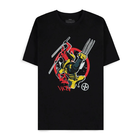 Difuzed Marvel Deadpool DP+ Wolvie Short Sleeved T-shirt - S izmērs - Vīriešu kokvilnas T-krekls