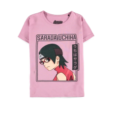 Difuzed Boruto Next Generation Girls Short Sleeved T-shirt - Size 134-140 / Pink - Kids cotton T-shirt