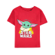 Difuzed Star Wars Grogu Boys Short Sleeved T-shirt - Izmērs 122-128 / Sarkana - Bērnu kokvilnas T-krekls