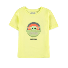 Difuzed The Mandalorian Girls Short Sleeved T-shirt - Izmērs 122-128 / Dzeltens - Bērnu kokvilnas T-krekls
