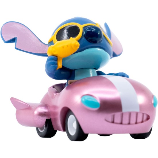 Yume Toys Disney Stitch Zoom Hero Series Mini Assorted Figure 5cm - Spaceship (with sunglasses & ray gun) - Plastmasas figūriņa