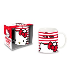 Coriex Hello Kitty Stripes Ceramic Mug 320ml - Krūze