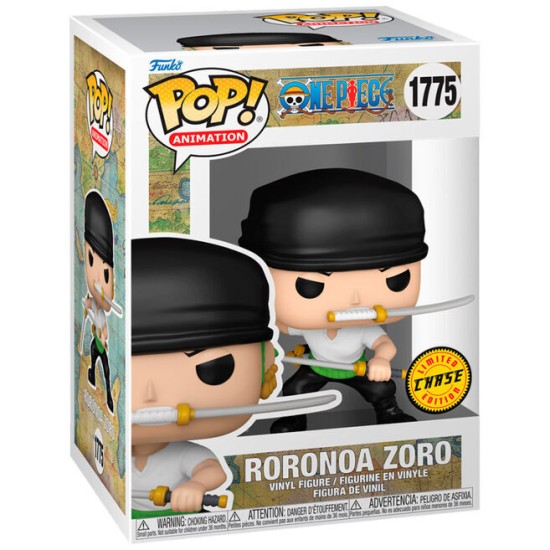 Funko POP! One Piece Figure 9cm - Roronoa Zoro Chase (1775) - Vinila figūriņa