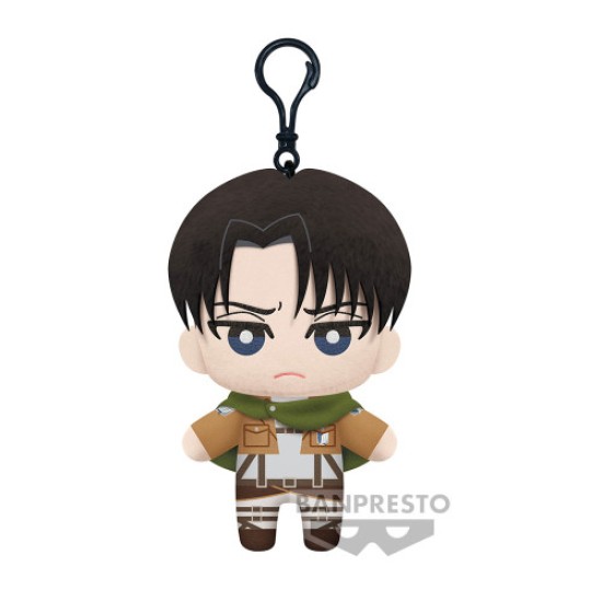 Banpresto Attack on Titan Series 2 Tomonui Assorted Plush Toy 15cm - Levi Ackerman - Plīša rotaļlieta