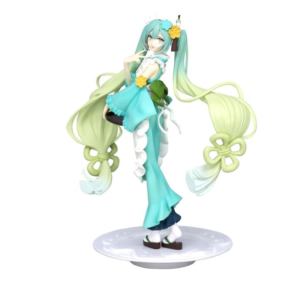 Furyu Hatsune Miku Exceed Creative Series Ver. Matcha Green Tea Parfait Mint Figure 21cm - Hatsune Miku - Plastmasas figūriņa