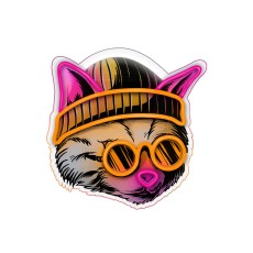 Forever Neon Art LED Light 32 x 29 x 2 cm (USB Plug) - Cat Dreamer - Декоративная неоновая LED лампа