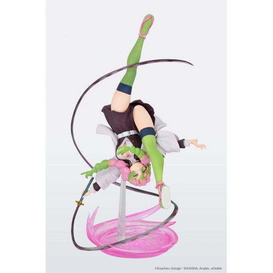 Taito Prize Demon Slayer Kimetsu no Yaiba Aerial Figure 23cm - Mitsuri Kanroji - Plastmasas figūriņa