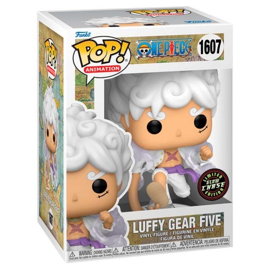 Funko POP! One Piece Figure 9cm - Luffy Gear Five Chase (1607) - Vinila figūriņa