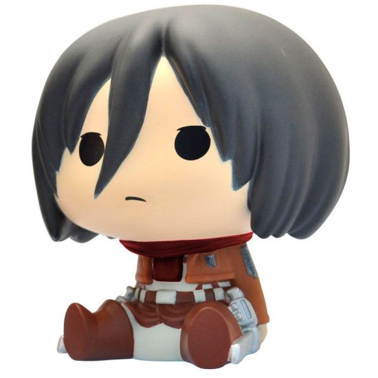 Plastoy Attack on Titan Chibi Money Box 16cm - Mikasa - Krājkase