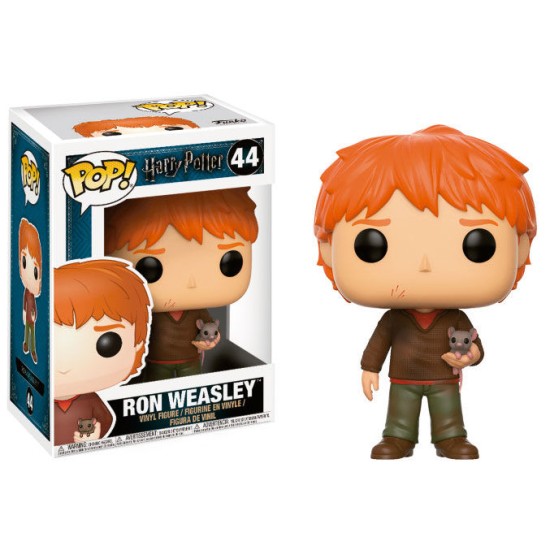 Funko POP! Harry Potter Figure - Ron Weasley with Scabbers (44) - Vinila figūriņa