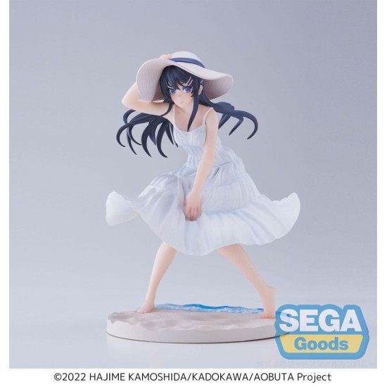 Sega Rascal Does Not Dream of a Bunny Girl Senpai Luminasta Ver. Summer Dress Figure 17cm - Mai Sakurajima - Plastmasas figūriņa