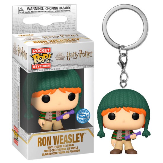 Funko Pocket POP! Harry Potter Keychain - Ron Weasley Exclusive - Vinila atslēgu piekariņš