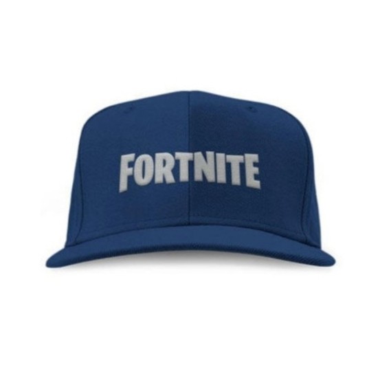 Epic Games Fortnite Logo Embroidered finish Cap - Izmērs 54 / Zila - Kokvilnas cepure ar nagu