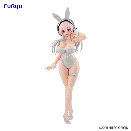 Furyu Super Sonico BiCute Bunnies Ver. Pearl White Figure 30cm - Super Sonico - Plastmasas figūriņa