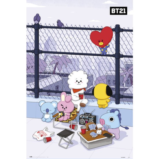 Grupo Erik BT21 Poster Maxi 91.5 x 61 cm - Azotea - Plakāts