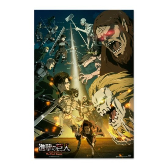 Grupo Erik Attack on Titan Poster Maxi 91.5 x 61 cm - Paradis vs Marley - Plakāts