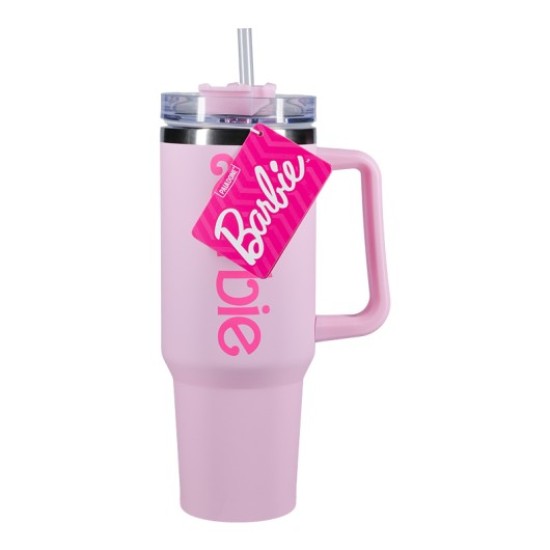 Grupo Erik Barbie Thermos Mug with Straw 1200ml - Termokrūze ar salmiņu