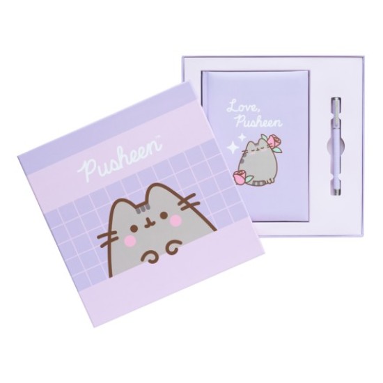 Grupo Erik Pusheen Moments Premium Notebook A5 / Pen Set - Komplekts klade / pildspalva