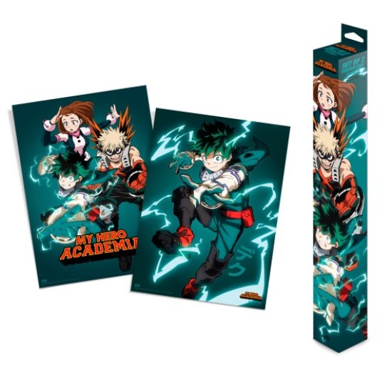 Grupo Erik My Hero Academia Poster Chibi Set (2 pcs.) 52 x 38 cm - Divi plakāti