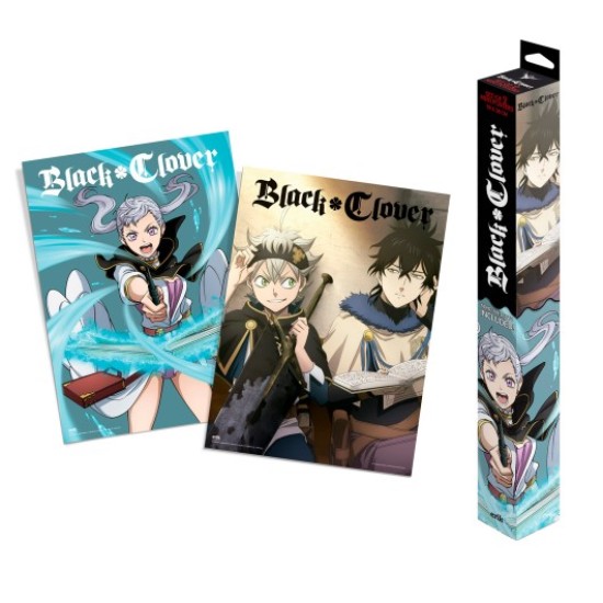 Grupo Erik Black Clover Poster Chibi Set (2 pcs.) 52 x 38 cm - Divi plakāti