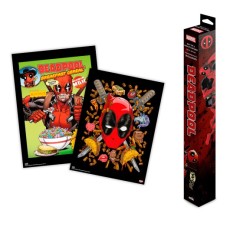 Grupo Erik Marvel Deadpool Poster Chibi Set (2 pcs.) 52 x 38 cm