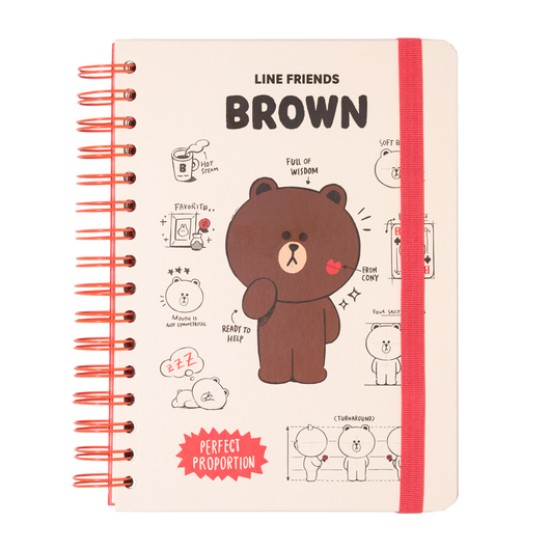 Grupo Erik BT21 Friends Line A5 Notebook 26 x 23cm - Klade