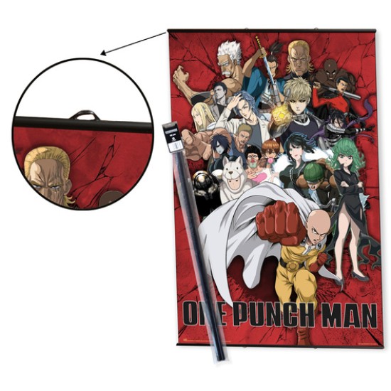 Grupo Erik One-Punch Man Hanger Pack with Poster - Piekarināms plakāts