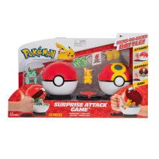Jazwares Pokemon Surprise Attack Pokeball Battle Game - Bulbasaur vs Pikachu