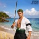 One Piece Wooden Katana with Sheath and Stand Wado-Ichi-Monji Sword 100cm - Koka Katana ar Makstu un Statīvu (Zobens)
