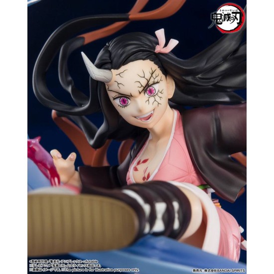 Tamashii Nations Demon Slayer Kimetsu no Yaiba Figuarts Zero Figure 20cm - Nezuko Kamado Demon Form Advancing ver. - Plastmasas figūriņa