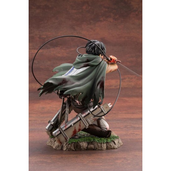 Kotobukiya Attack On Titan ARTFXJ 1/7 Figure 17cm - Levi Fortitude - Plastmasas figūriņa