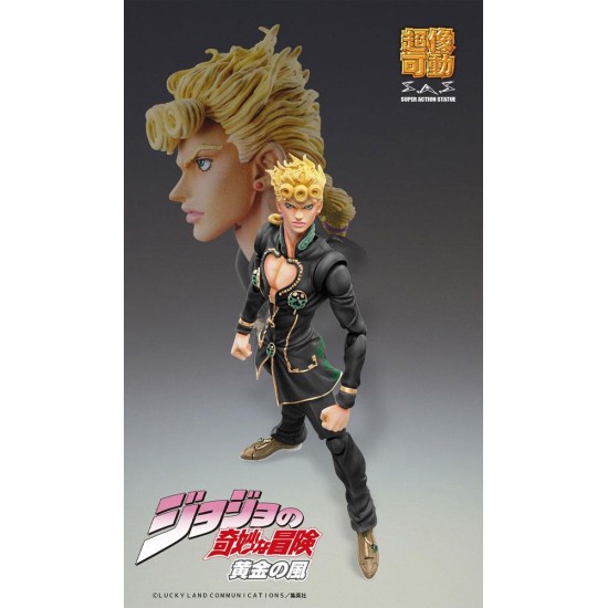 Medicos Entertainment Jojo's Bizarre Adventure Part 5 Super Action Chozokado Figure 15cm - Giorno Giovanna - Plastmasas figūriņa